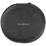 NEDIS bezdrátová sluchátka + mikrofon/ OVER-EAR/ výdrž 24 hodin/ ovládání stiskem/ ovládání hlasitosti/ černé