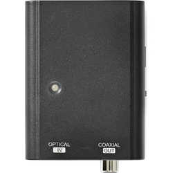 NEDIS digitální audio převodník/ 1cestný/ zásuvka Toslink/ zásuvka RCA (SPDIF)/ černý