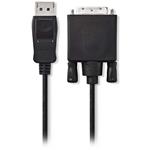 NEDIS kabel DisplayPort - DVI/ zástrčka DisplayPort - 24+1pinová zástrčka DVI-D/ černý/ 1m