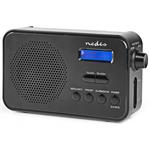 NEDIS přenosné rádio/ DAB+/ FM/ 1.3 "/ napájení z baterie/ digitální/ 3.6 W/ budík/ časovač vypnutí/ černé