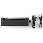 NEDIS přenosné rádio/ DAB+/ FM/ 1.3 "/ napájení z baterie/ digitální/ 3.6 W/ budík/ časovač vypnutí/ černé