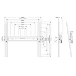 Neomounts  WL35-350BL14, držák pro TV 32-65", uzamykatelný