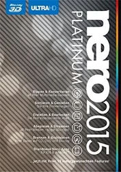 Nero 2015 Platinum - CZ - obsahuje Blu-ray i Blu-ray 3D přehrávač