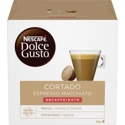NESCAFÉ® Dolce Gusto® Cortado Espresso Macchiato Decaffeinato kávové kapsule, 16 ks