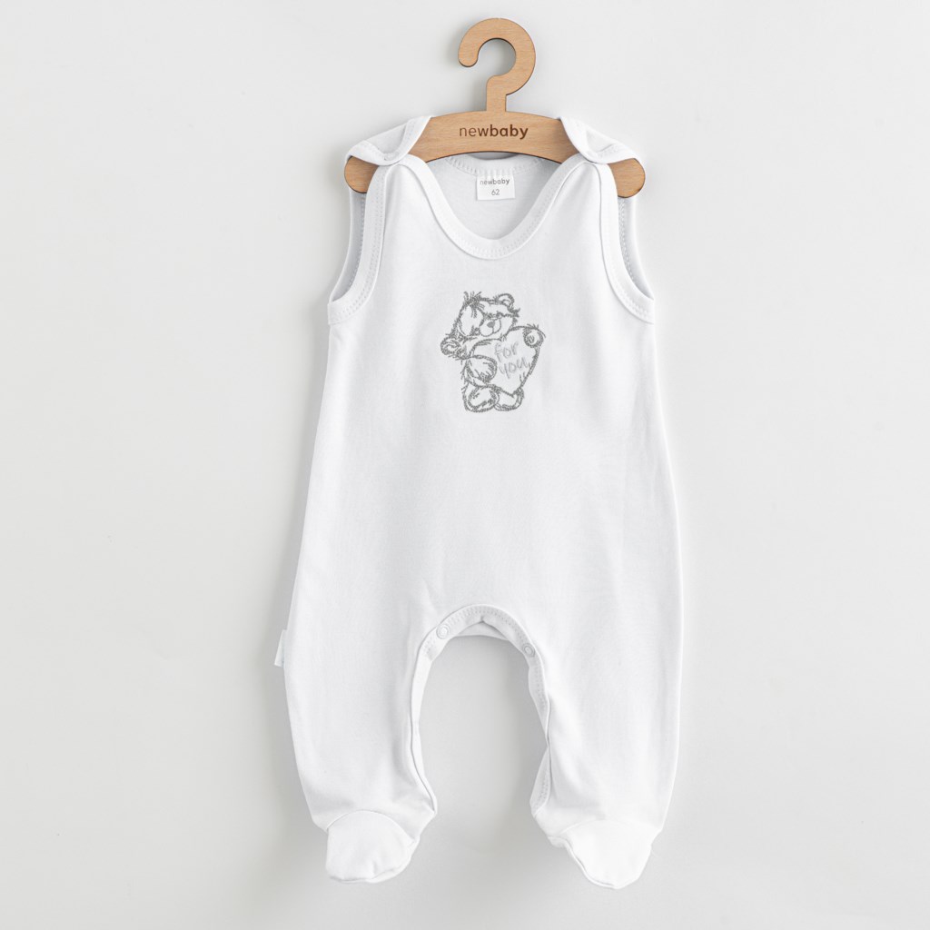 New Baby 5-dílná kojenecká soupravička do porodnice Classic bílá, vel. 62 (3-6m)