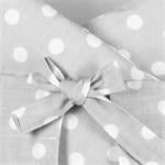New Baby Classic šnurovací zábal sivý s bodkami