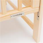 New Baby Dětská postýlka BASIC se stahovací bočnicí přírodní