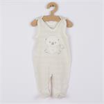 New Baby Kojenecká soupravička do porodnice Sweet Bear béžová, vel. 62 (3-6m)