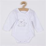 New Baby Kojenecká soupravička do porodnice Sweet Bear bílá, vel. 62 (3-6m)