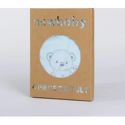 New Baby Kojenecká soupravička do porodnice Sweet Bear modrá, vel. 50