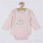 New Baby Kojenecká soupravička do porodnice Sweet Bear růžová, vel. 62 (3-6m)