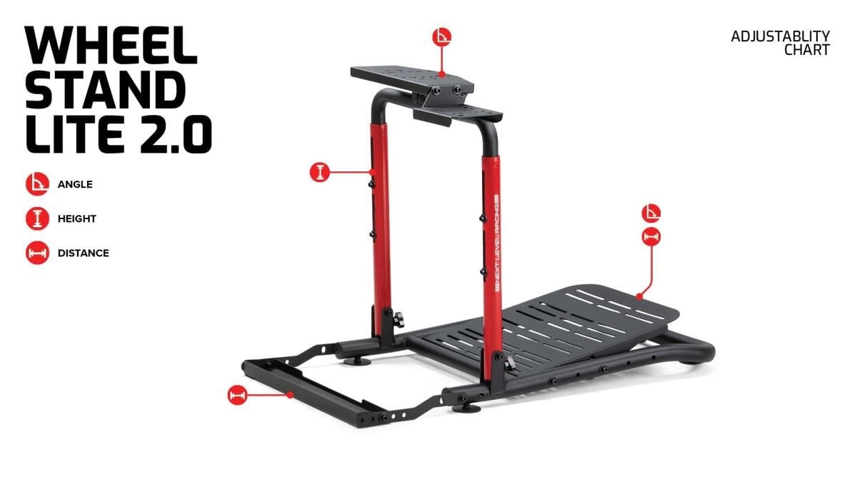 Next Level Racing Wheel Stand Lite 2.0, stojan na volant a pedále