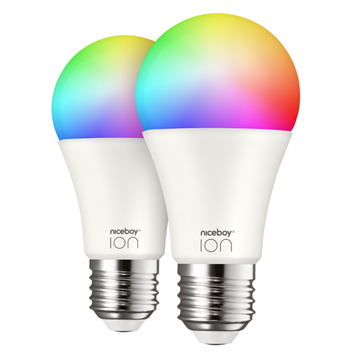 Niceboy ION SmartBulb RGB E27 (barevná), set 2ks