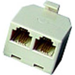 NIE Telefónny rozbočovač RJ11 6/4M - 2x6/4F