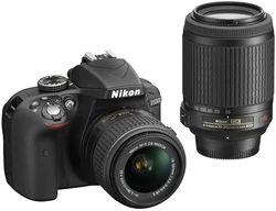 Nikon D3300 + 18-55 VR II + 55-200 VR (VBA390K003)