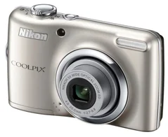 NIKON kompakt COOLPIX L23, 10.1MPix, stříbrná, 5x zoom