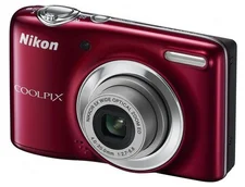 NIKON kompakt COOLPIX L25 - 10,1 MP, 5x zoom - Red