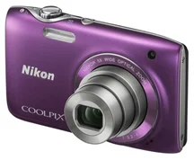 NIKON kompakt COOLPIX S3100, 14MPix, fialová, 5x zoom
