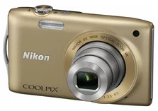 NIKON kompakt COOLPIX S3300 - 16 MP, 6x zoom VR - Gold
