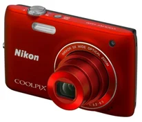 NIKON kompakt COOLPIX S4100, 14MPix, červená, 5x zoom