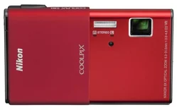 NIKON kompakt COOLPIX S80, 14.1MPix, červená, 5x zoom, VR