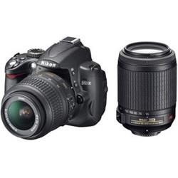 NIKON zrcadlovka D5000 + 18-55 AF-S DX VR+55-200 AF-S VR, 12.3 MPix