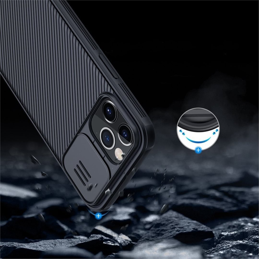 Nillkin CamShield Pro Zadní Kryt pro iPhone 12/12 Pro 6.1 Black