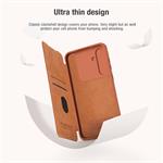 Nillkin Qin Book PRO puzdro pre Samsung Galaxy A55 5G Brown