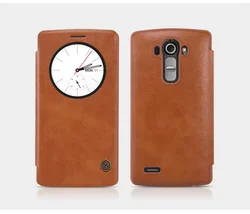 Nillkin Qin S-View Pouzdro Brown pro LG H815 G4