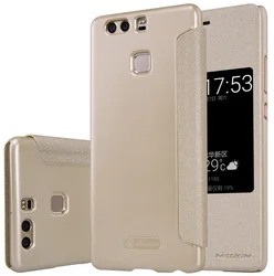 Nillkin Sparkle S-View Pouzdro Gold pro Huawei P9