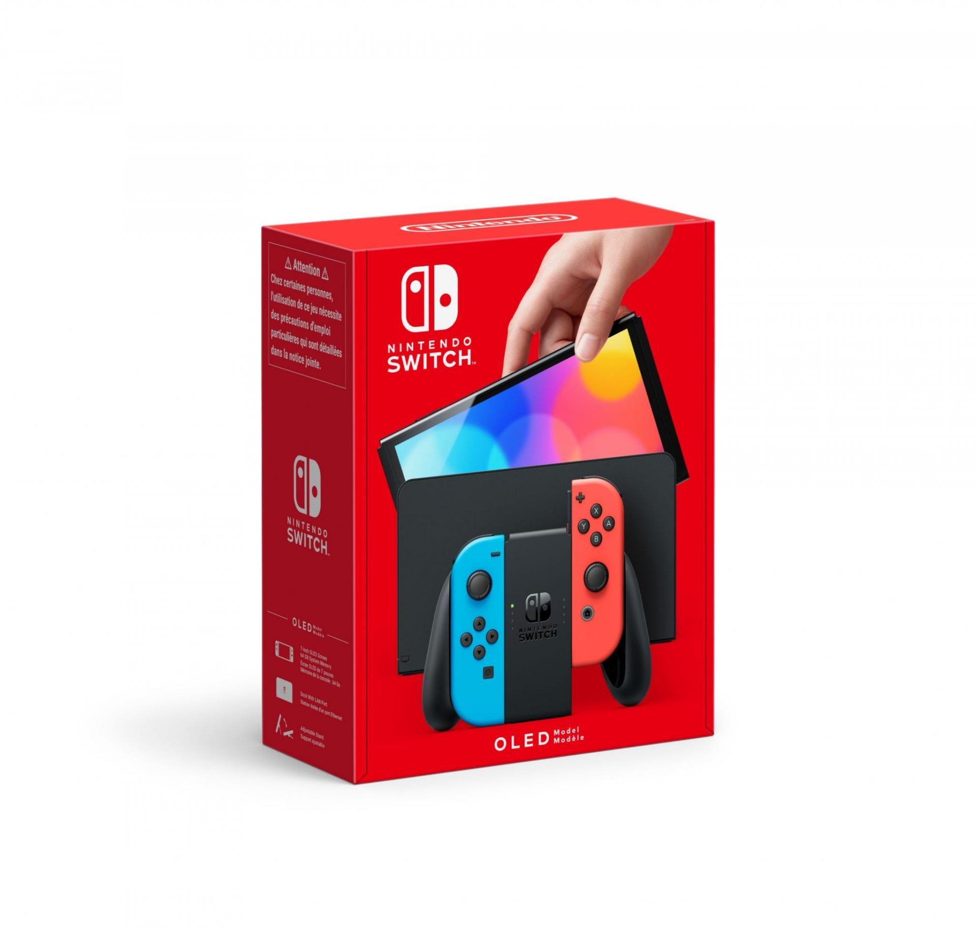 Nintendo Switch (OLED) Neónová červená a modrá