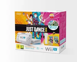 Nintendo Wii U Basic Pack White + Nintendo Land + Just dance2014 + New Super Mario Bros U + New Super Luigi U