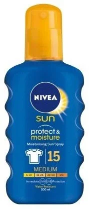 Nivea Sun Protect & Moisture Sun Spray SPF 15 200ml 5025970022918