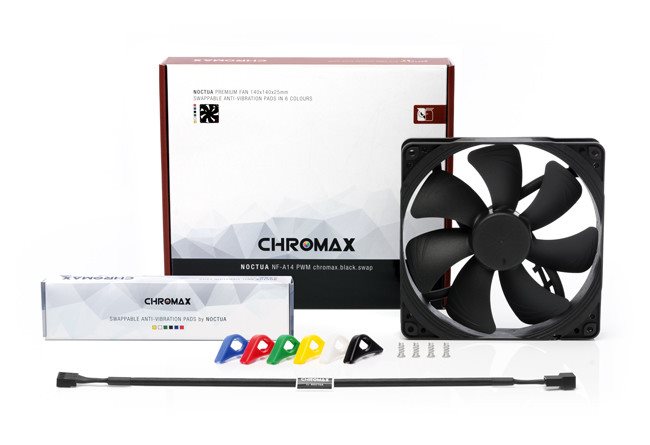 Noctua NF-A14 PWM chromax.black.swap NF-A14 PWMCH.BK.S