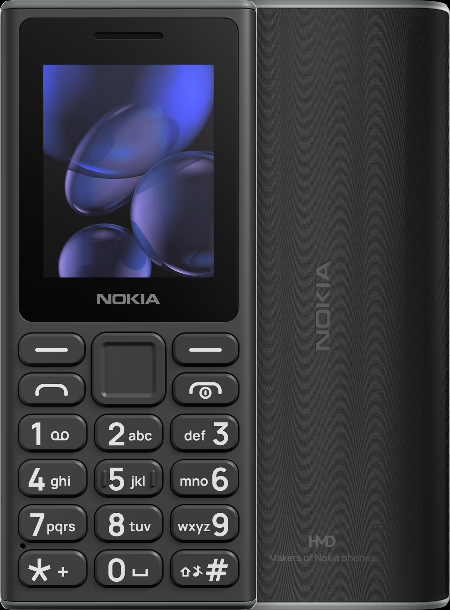 Nokia 105 Dual SIM, 2G, čierna (2025), (CZ, SK, HU)