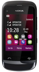 Nokia C2-03 Dual SIM (Touch and Type) Chrome Black