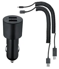 Nokia duální nabíječka do auta DC-20 (1x Micro USB a 1x 2mm jack)