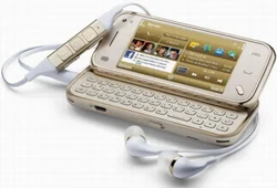 Nokia N97 mini NAVI Pack Gold Edition + USB flash disk 4 GB - krystaly Swarovski