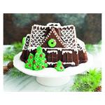 Nordic Ware Forma na bábovku domeček 9 cup, stříbrná 