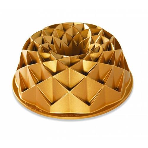 Nordic Ware Forma na bábovku jubilee 10 cup, zlatá 