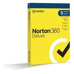 NORTON 360 DELUXE 50GB CZ 1uživatel, pro 5 zařízení, na 12 měsíců, box