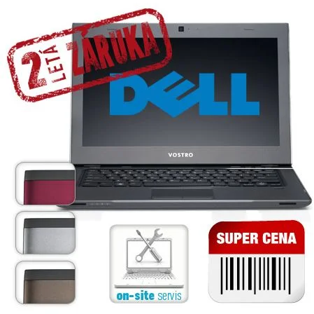 Notebook Dell Vostro 3360 13,3" Core i5-3317U,4GB,32GB SSD+500GB,WiFi,BT,CAM,W7P-64bit,red