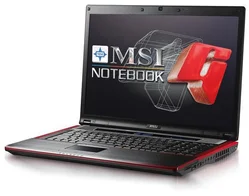 Notebook MSI GX723X (z výstavky) 17" P8700,4GB,320GB,GF GT130M s 512MB, DVD±RW,WiFi,BT,CAM, bez OS+hra Tomb Rider