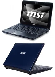 Notebook MSI U123 WIND 10" Intel Atom N280,1GB,160GB,no DVD,WiFi,BT,CAM,XPH - BLUE
