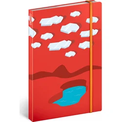 Notes Ice Surfers, linkovaný, 13 × 21 cm