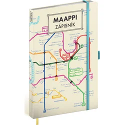 Notes Maappi, linkovaný, 13 × 21 cm
