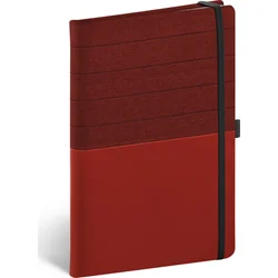 Notes Skiver červenovínový, linkovaný, 13 × 21 cm