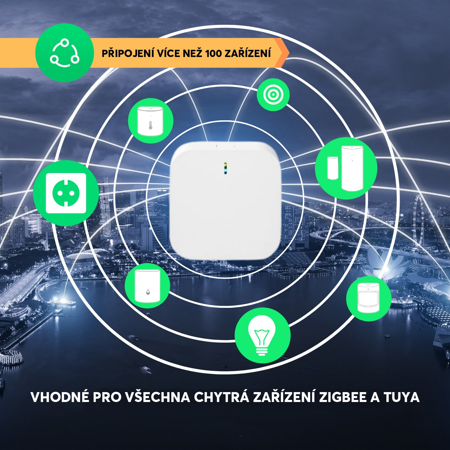 NOUS E1 ZigBee/WiFi Tuya centrální jednotka