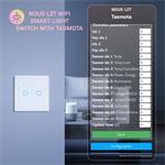 NOUS L2T WiFi Tasmota 2-kanálový spínač svetla