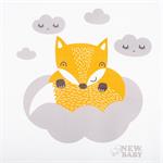Nová detská prebaľovacia podložka Fox White 80x50cm